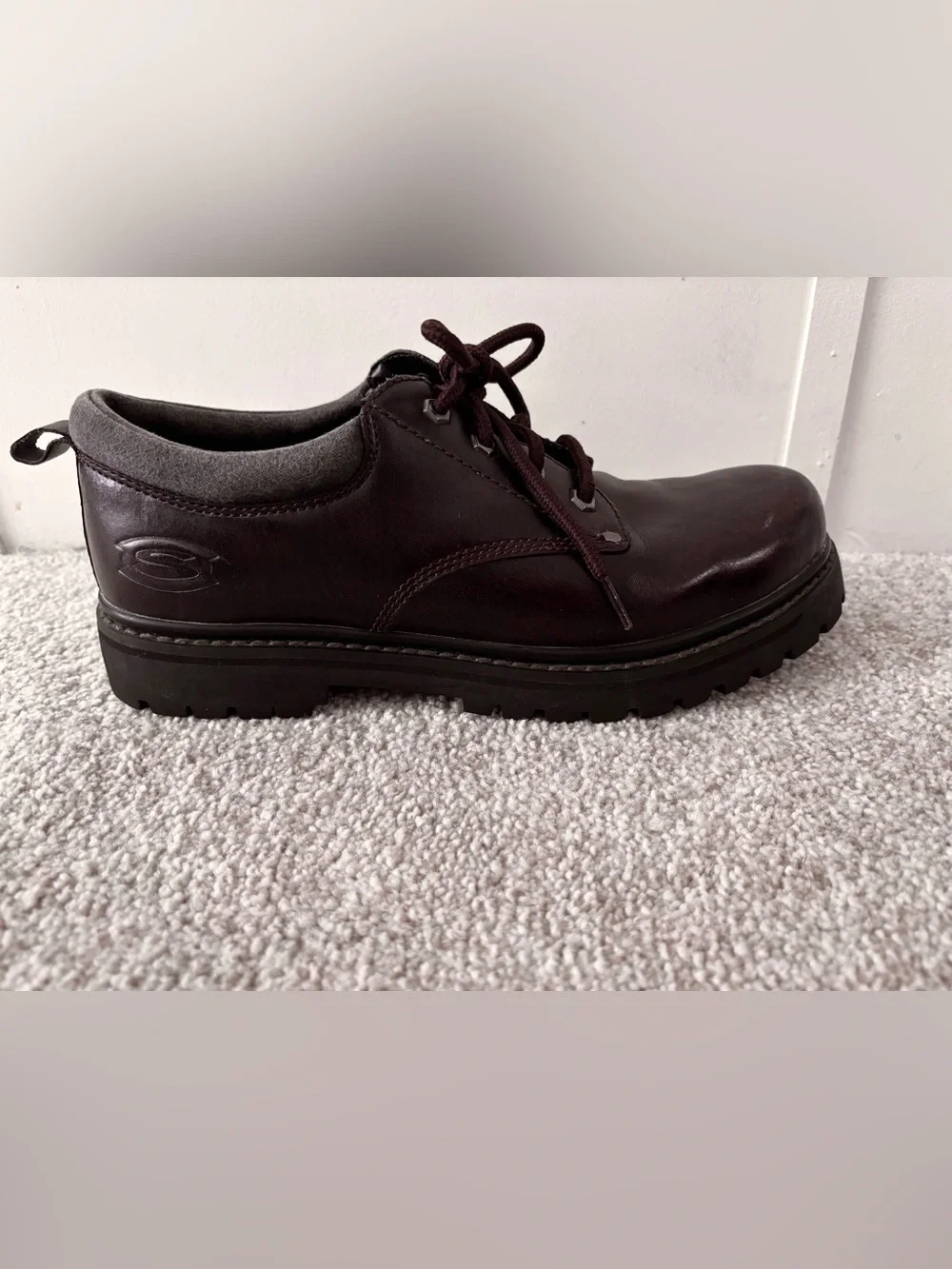 Skechers Alley Cats Brown Lug Sole Oxfords Brown Size 10